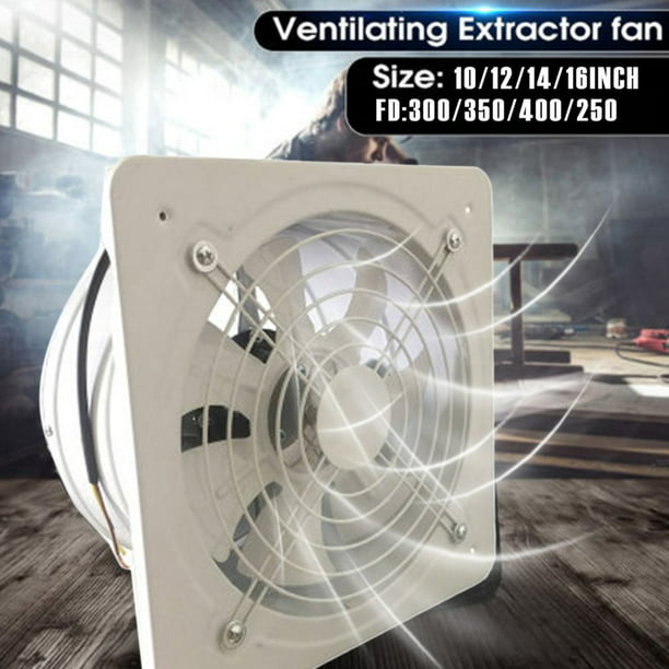 16'' Industrial Ventilation Extractor Axial Exhaust Commercial Air Blower 8''